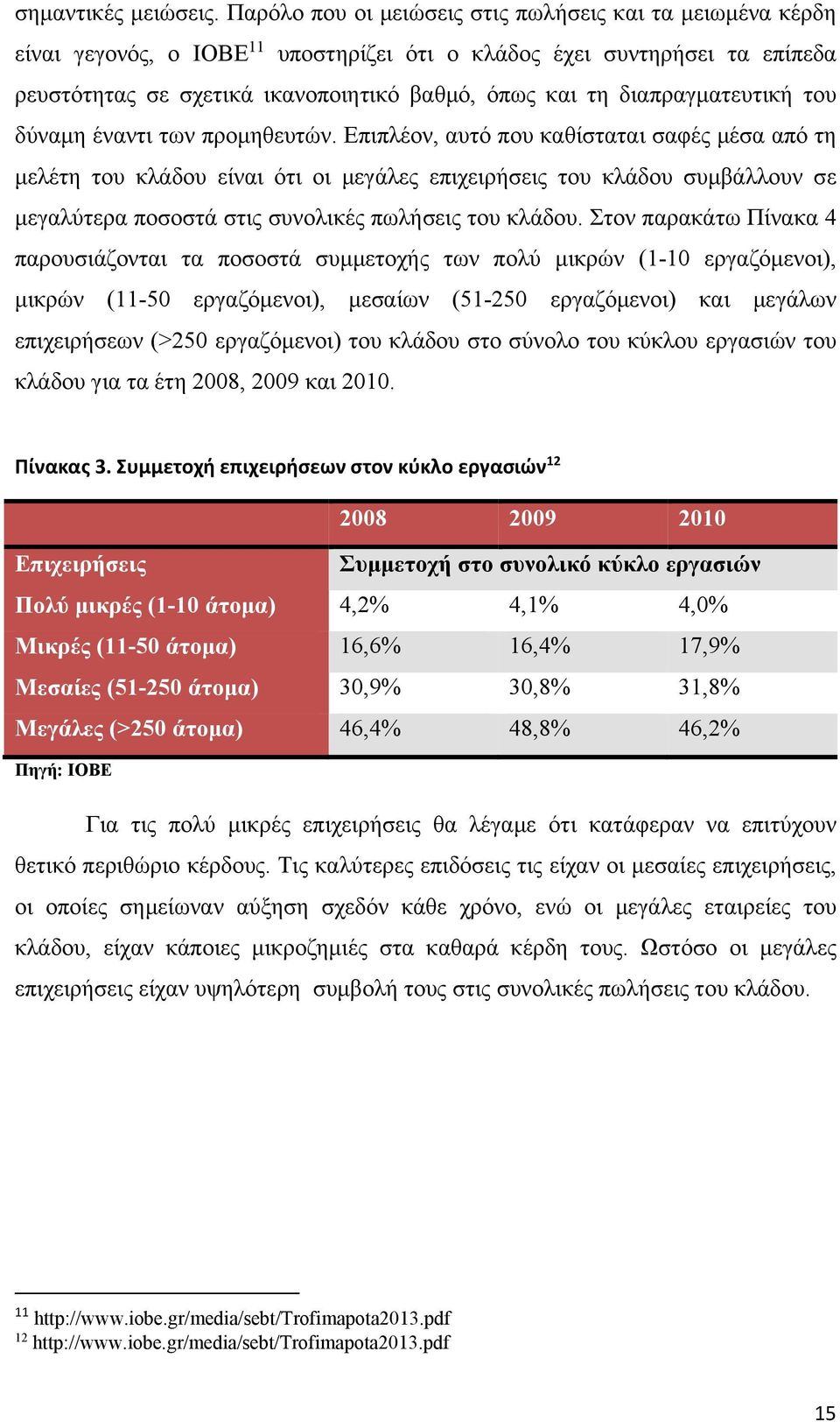 διαπραγματευτική του δύναμη έναντι των προμηθευτών.