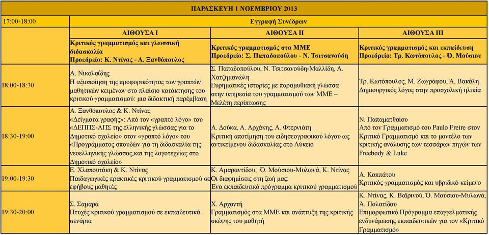 Ντίνας «Δείγµατα γραφής»: Από τον «γραπτό λόγο» του «ΔΕΠΠΣ-ΑΠΣ της ελληνικής γλώσσας για το Δηµοτικό σχολείο» στον «γραπτό λόγο» του «Προγράµµατος σπουδών για τη διδασκαλία της νεοελληνικής γλώσσας