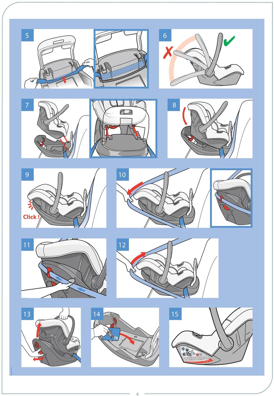 Il est dangereux de p oser ce transat en ha uteur. Pour éviter to ut risque de chute, votre enfant doit toujours être attaché. WARNING: It may be dangerous to leave your child una ttended.