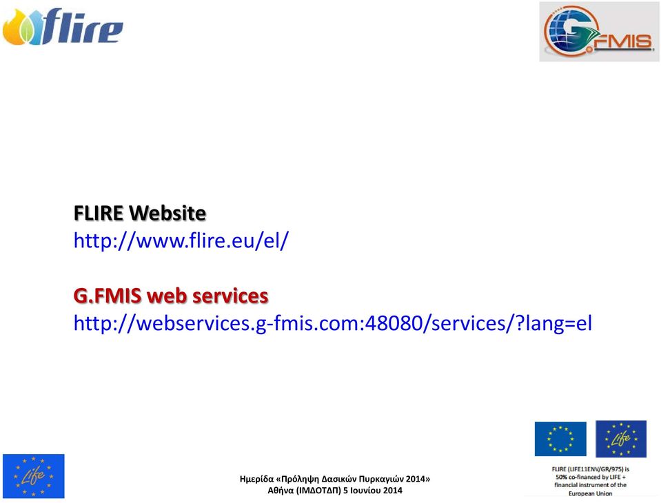 FMIS web services