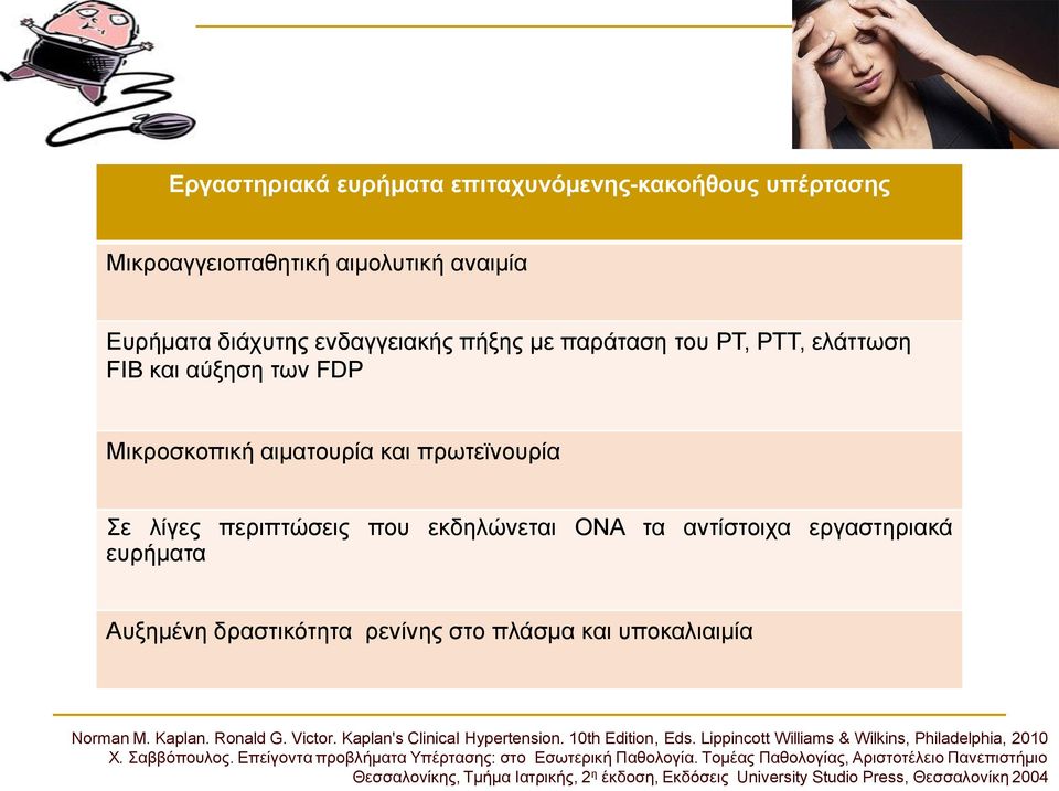 υποκαλιαιμία Norman M. Kaplan. Ronald G. Victor. Kaplan's Clinical Hypertension. 10th Edition, Eds. Lippincott Williams & Wilkins, Philadelphia, 2010 Χ. Σαββόπουλος.