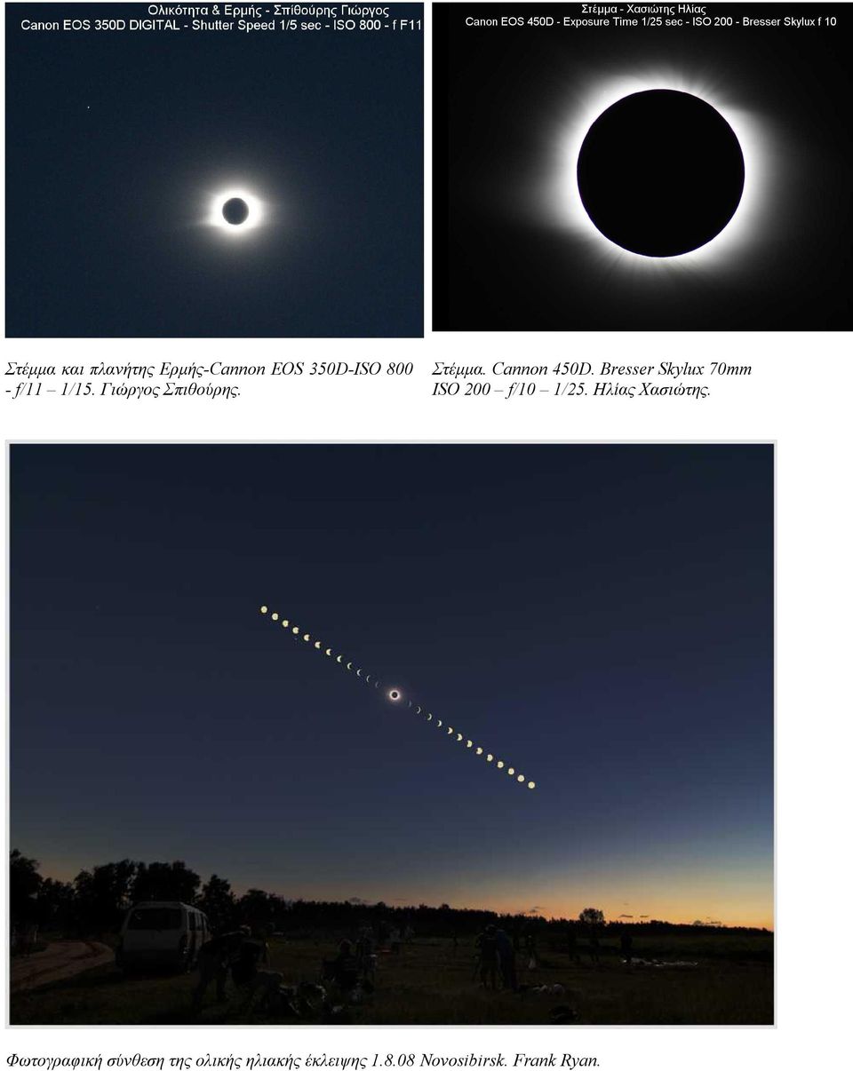 Bresser Skylux 70mm ISO 200 f/10 1/25. Ηλίας Χασιώτης.