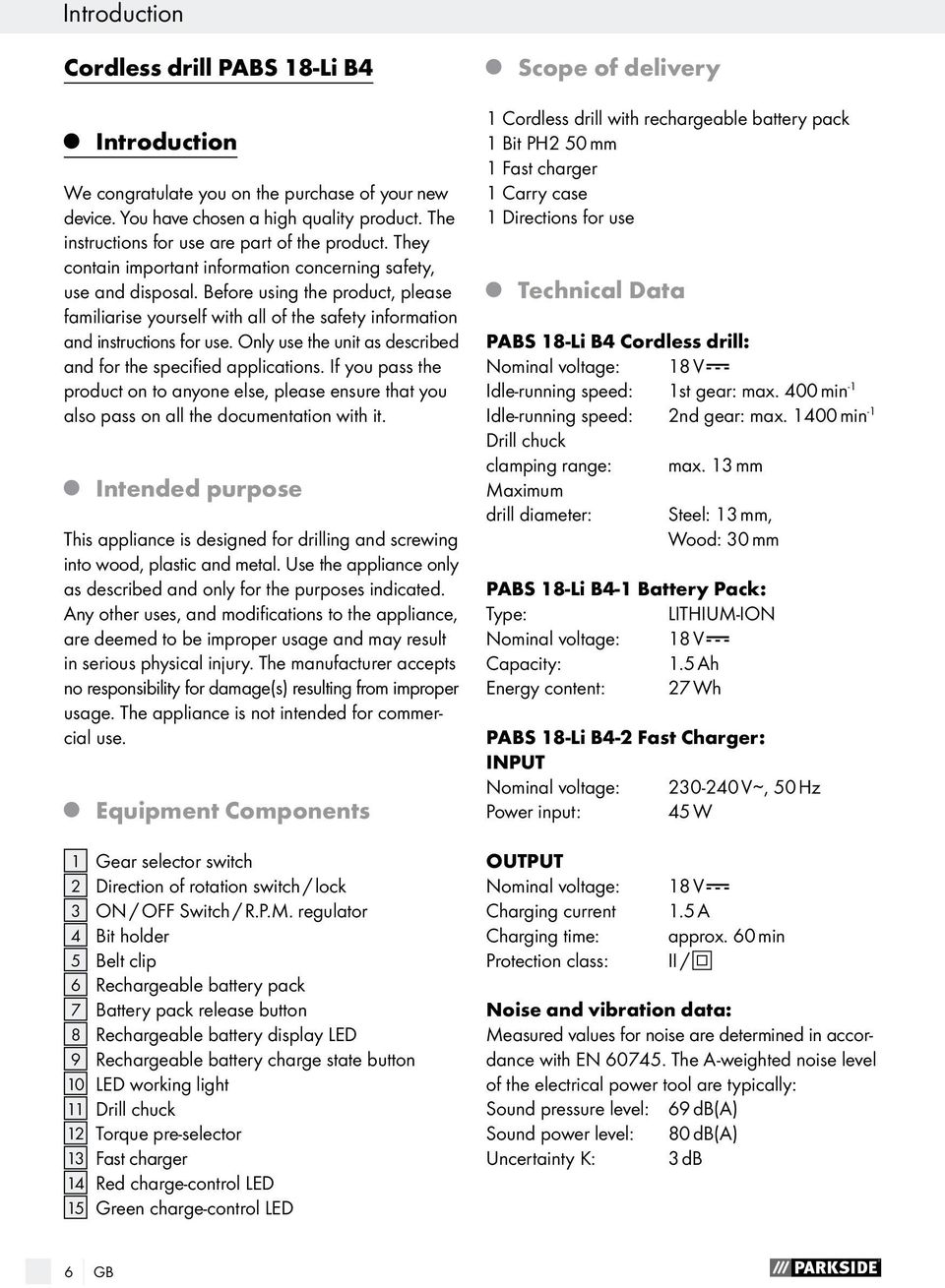 Only use the unit as described and for the specified applications. If you pass the product on to anyone else, please ensure that you also pass on all the documentation with it.