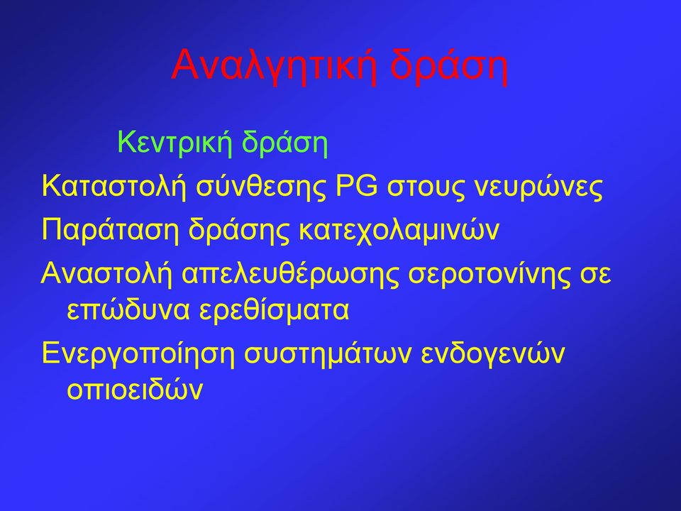 κατεχολαμινών Αναστολή απελευθέρωσης σεροτονίνης