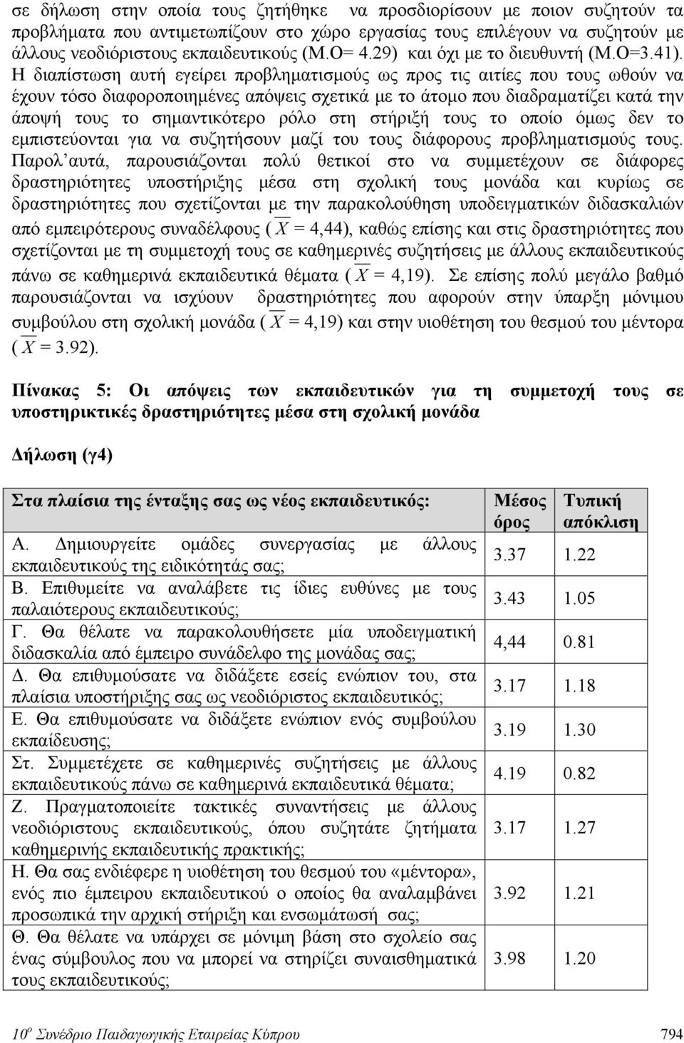 Η διαπίστωση αυτή εγείρει προβληματισμούς ως προς τις αιτίες που τους ωθούν να έχουν τόσο διαφοροποιημένες απόψεις σχετικά με το άτομο που διαδραματίζει κατά την άποψή τους το σημαντικότερο ρόλο στη