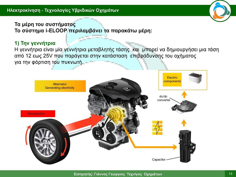 ηάζεο θαη κπνξεί λα δεκηνπξγήζεη κηα ηάζε από 12 εσο 25V πνπ