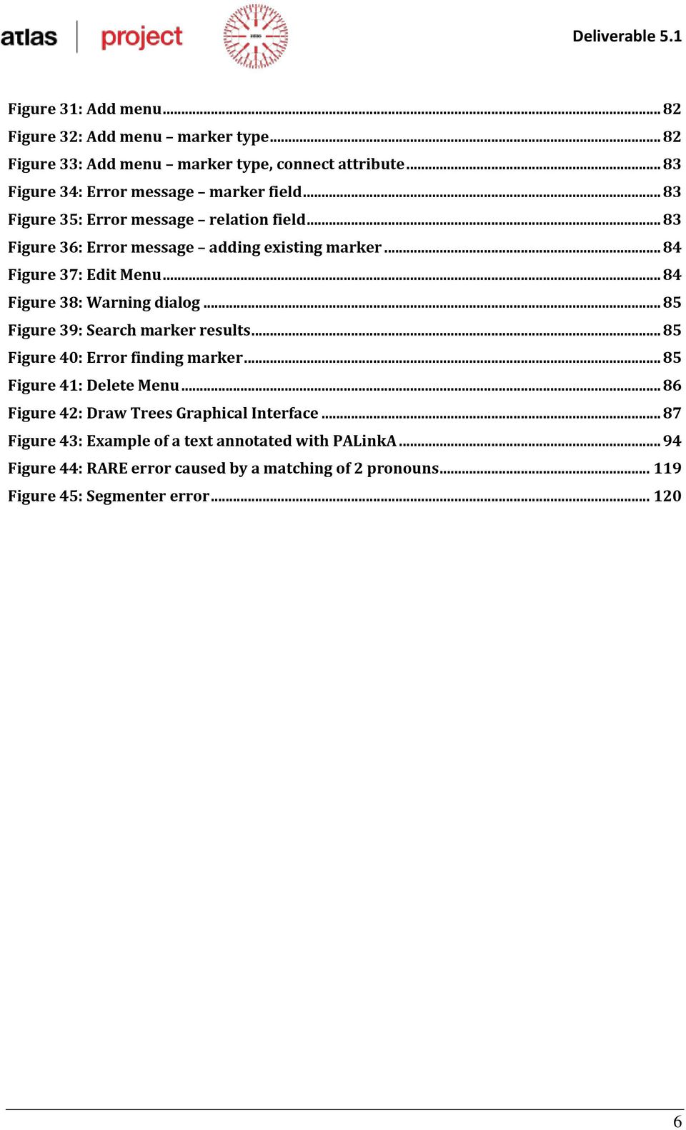 .. 85 Figure 39: Search marker results... 85 Figure 40: Error finding marker... 85 Figure 41: Delete Menu... 86 Figure 42: Draw Trees Graphical Interface.