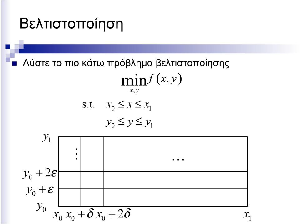 κάτω πρόβληµα