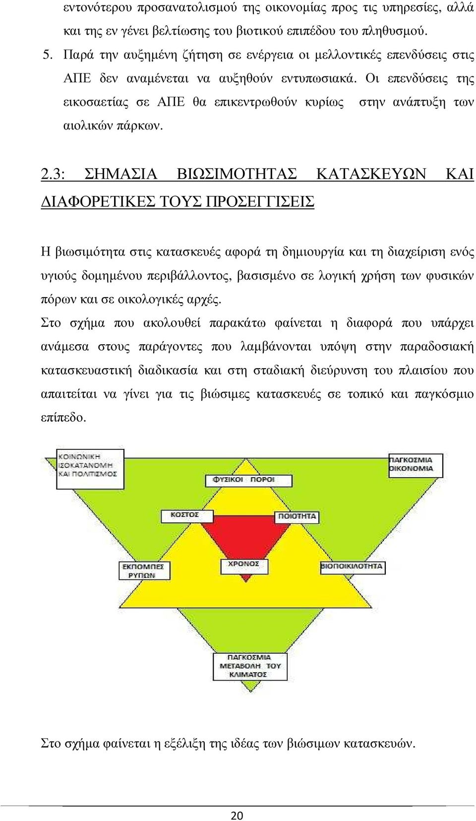 Οι επενδύσεις της εικοσαετίας σε ΑΠΕ θα επικεντρωθούν κυρίως στην ανάπτυξη των αιολικών πάρκων. 2.