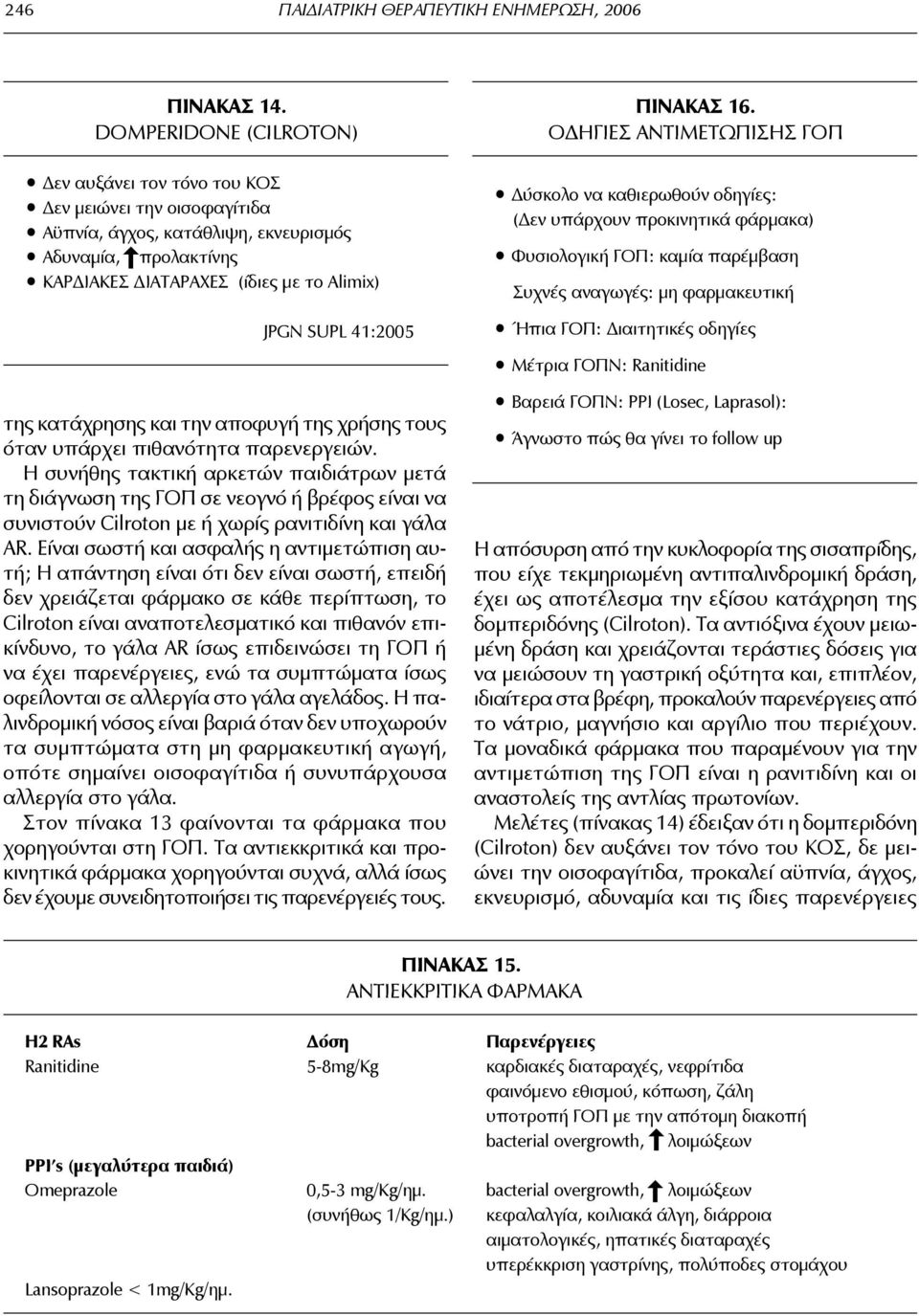 41:2005 της κατάχρησης και την αποφυγή της χρήσης τους όταν υπάρχει πιθανότητα παρενεργειών.