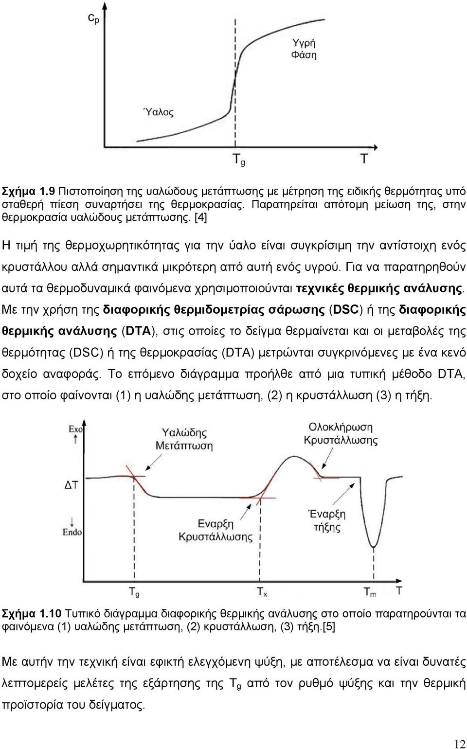 Για να παρατηρηθούν αυτά τα θερµοδυναµικά φαινόµενα χρησιµοποιούνται τεχνικές θερµικής ανάλυσης.