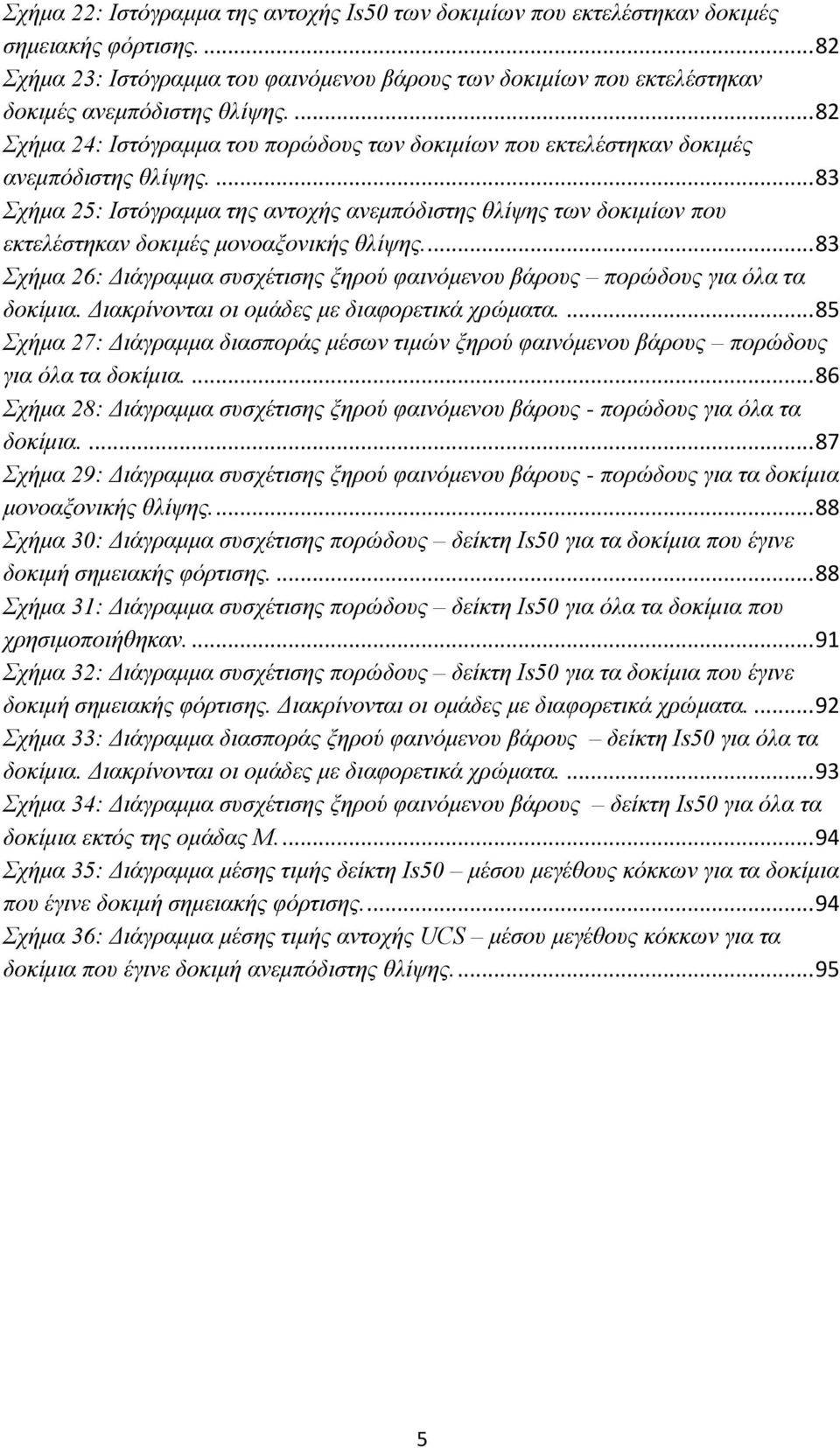 ... 83 Σχήμα 25: Ιστόγραμμα της αντοχής ανεμπόδιστης θλίψης των δοκιμίων που εκτελέστηκαν δοκιμές μονοαξονικής θλίψης.