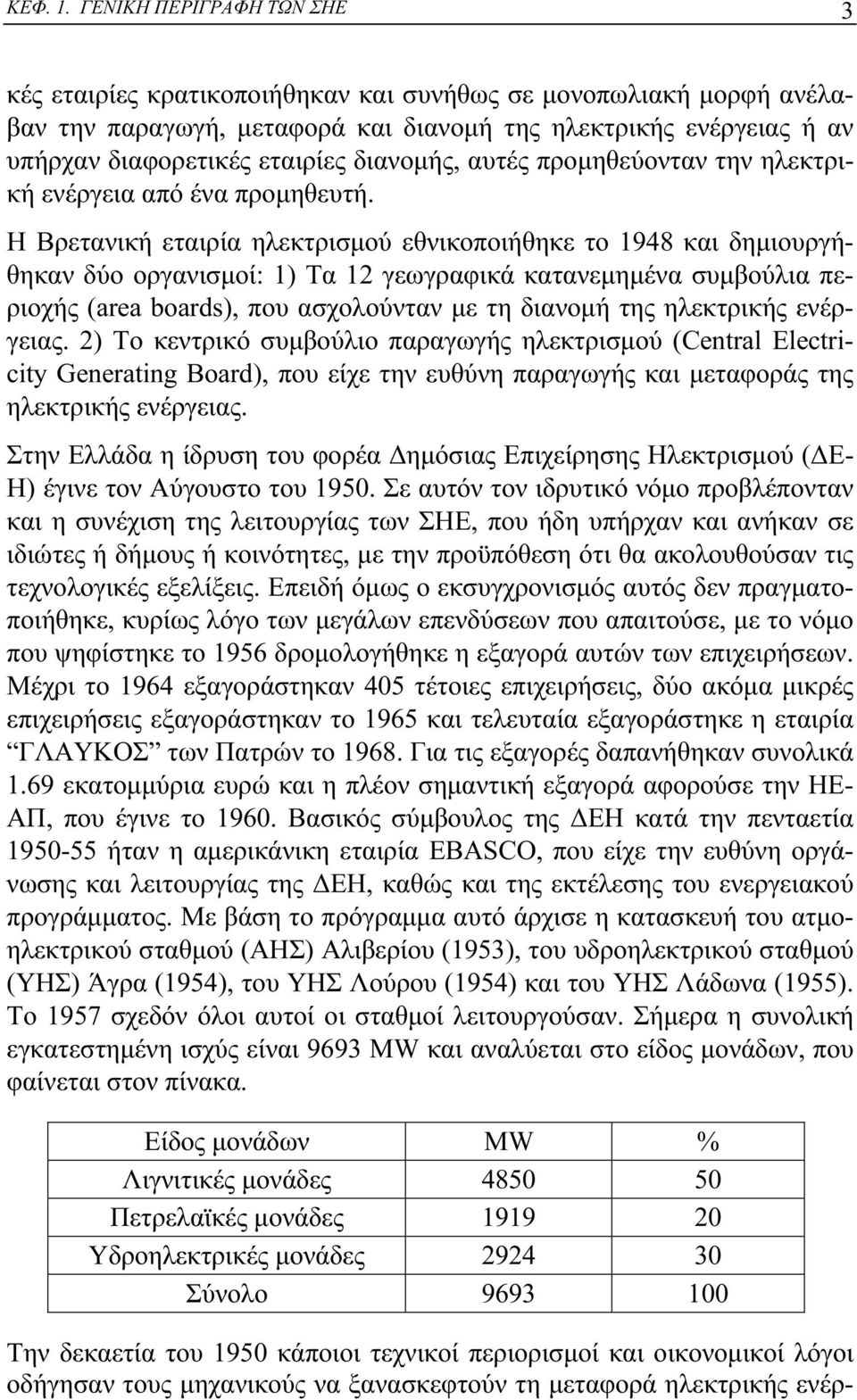 διανομής, αυτές προμηθεύονταν την ηλεκτρική ενέργεια από ένα προμηθευτή.