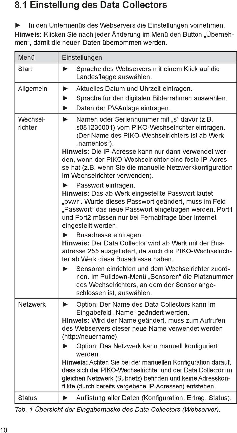 Menü Einstellungen Start Sprache des Webservers mit einem Klick auf die Landesfl agge auswählen. Allgemein Aktuelles Datum und Uhrzeit eintragen. Sprache für den digitalen Bilderrahmen auswählen.