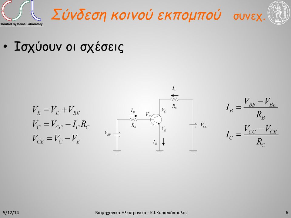 Ισχύουν οι σχέσεις I V = V + V V