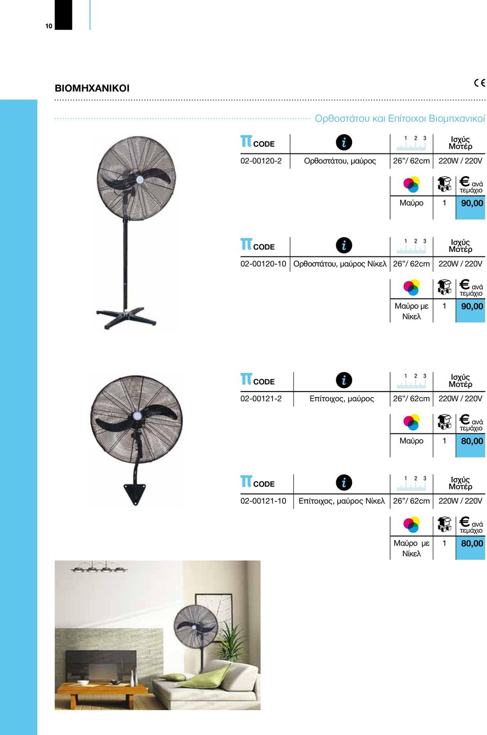 220W / 220V Μαύρο με Νίκελ 90,00 02-002-2 Επίτοιχος, μαύρος 26 / 62cm 220W / 220V