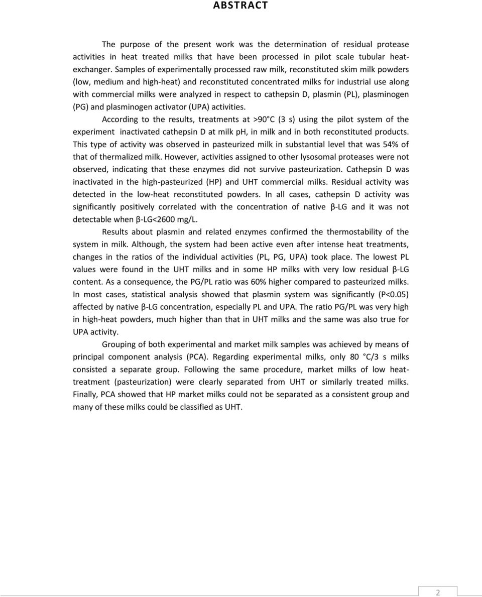 analyzed in respect to cathepsin D, plasmin (PL), plasminogen (PG) and plasminogen activator (UPA) activities.