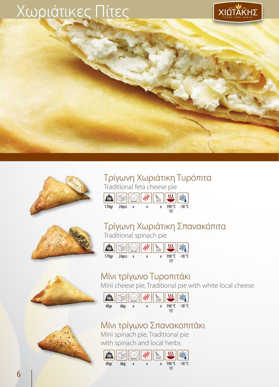 Τυροπιτάκι Mini cheese pie, Traditional pie with white local cheese.