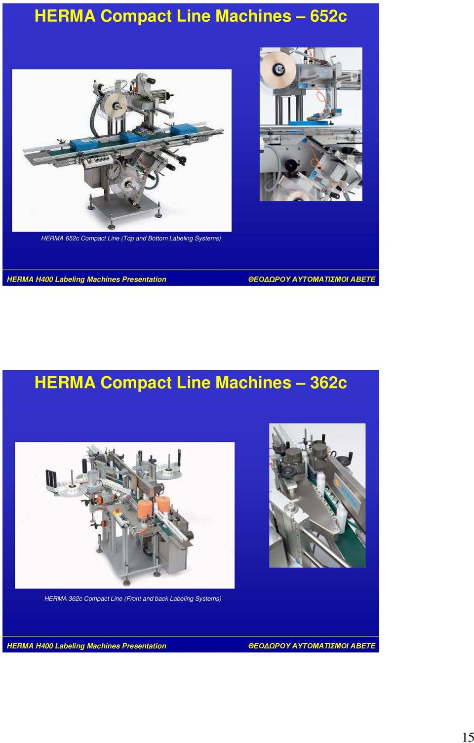 Systems) HERMA Compact Line Machines 362c