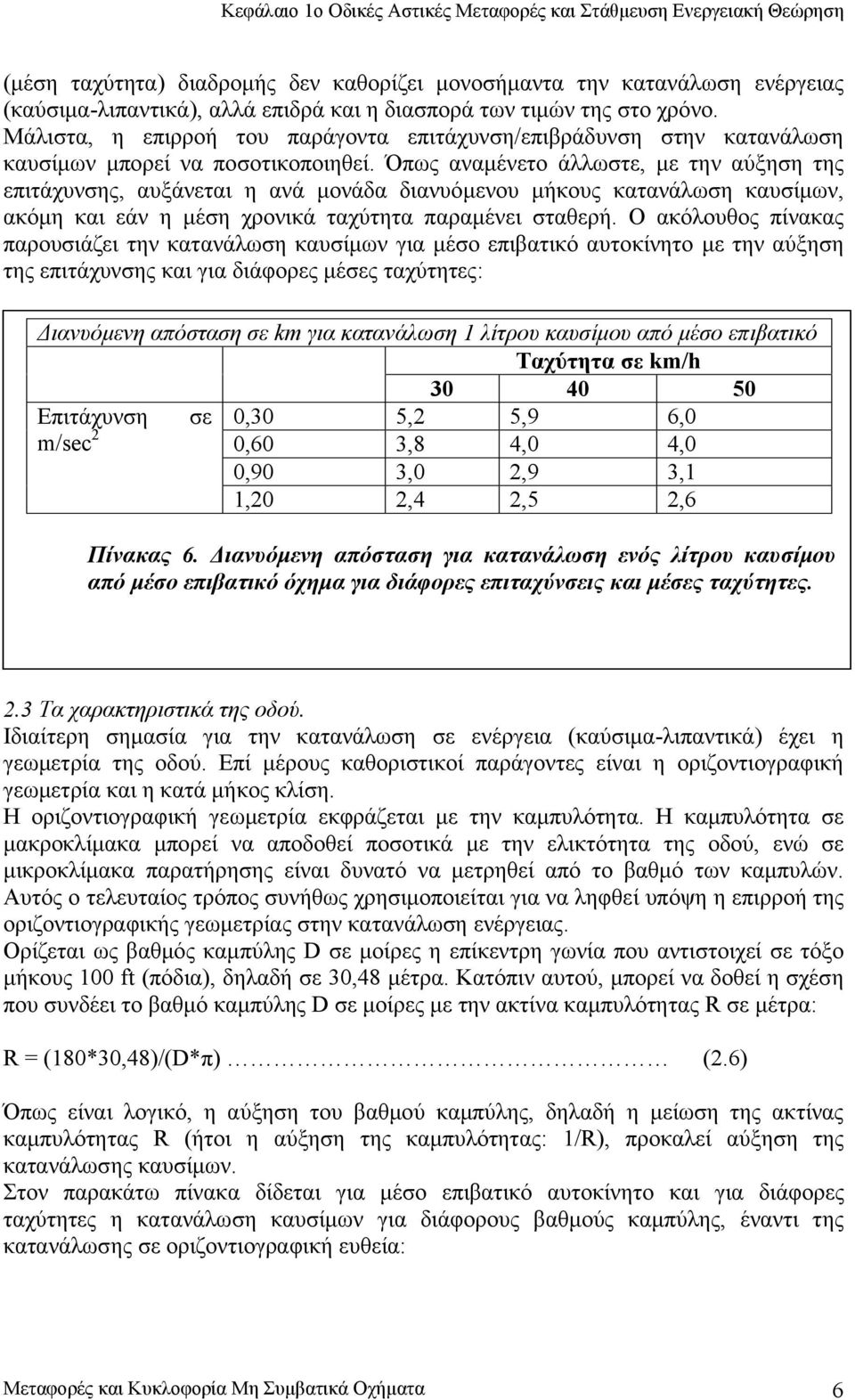 Όπως αναμένετο άλλωστε, με την αύξηση της επιτάχυνσης, αυξάνεται η ανά μονάδα διανυόμενου μήκους κατανάλωση καυσίμων, ακόμη και εάν η μέση χρονικά ταχύτητα παραμένει σταθερή.