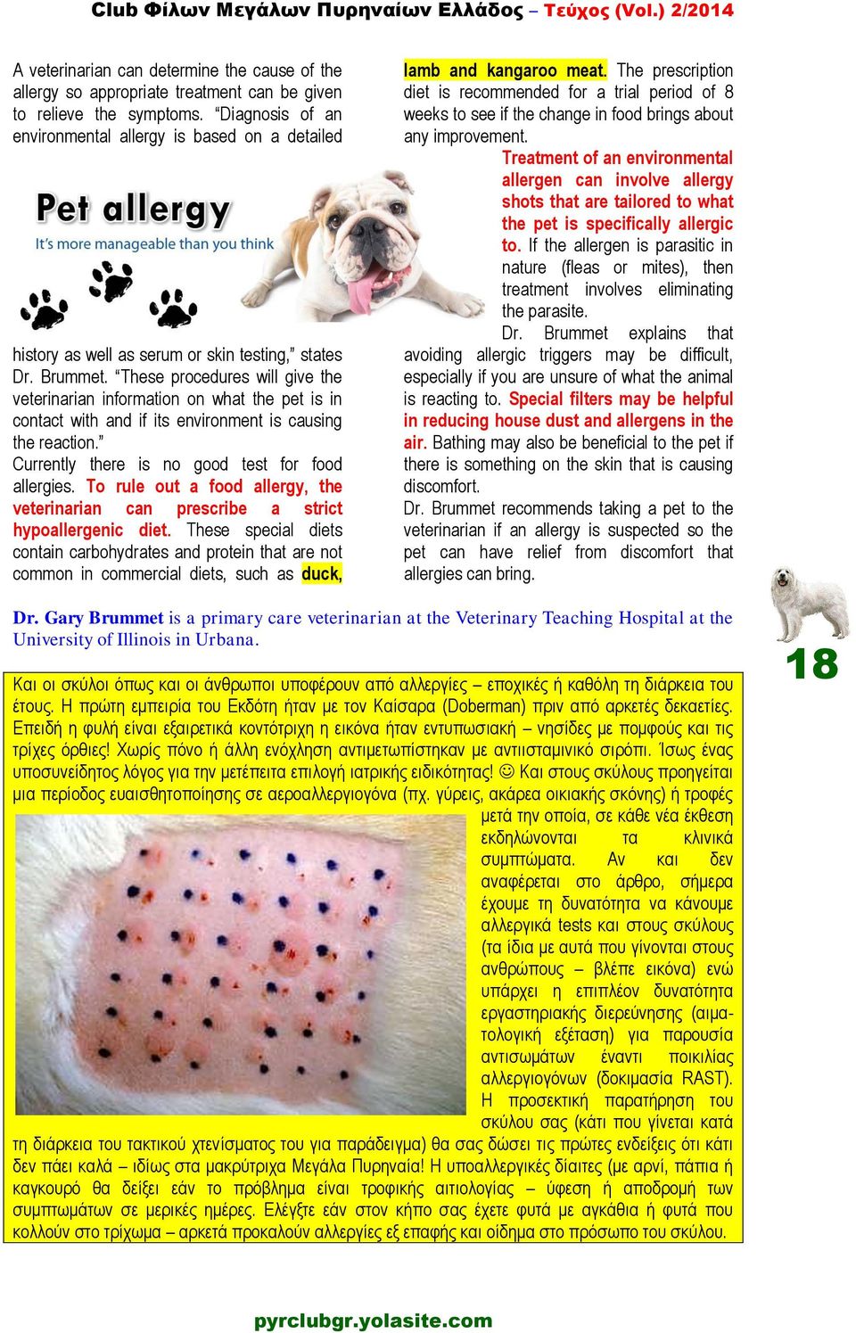 These procedures will give the veterinarian information on what the pet is in contact with and if its environment is causing the reaction. Currently there is no good test for food allergies.