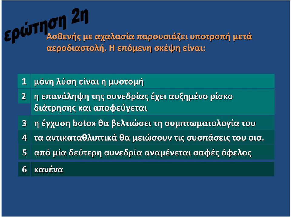 αυξημένο ρίσκο διάτρησης και αποφεύγεται ηέγχυση botox θα βελτιώσει τη