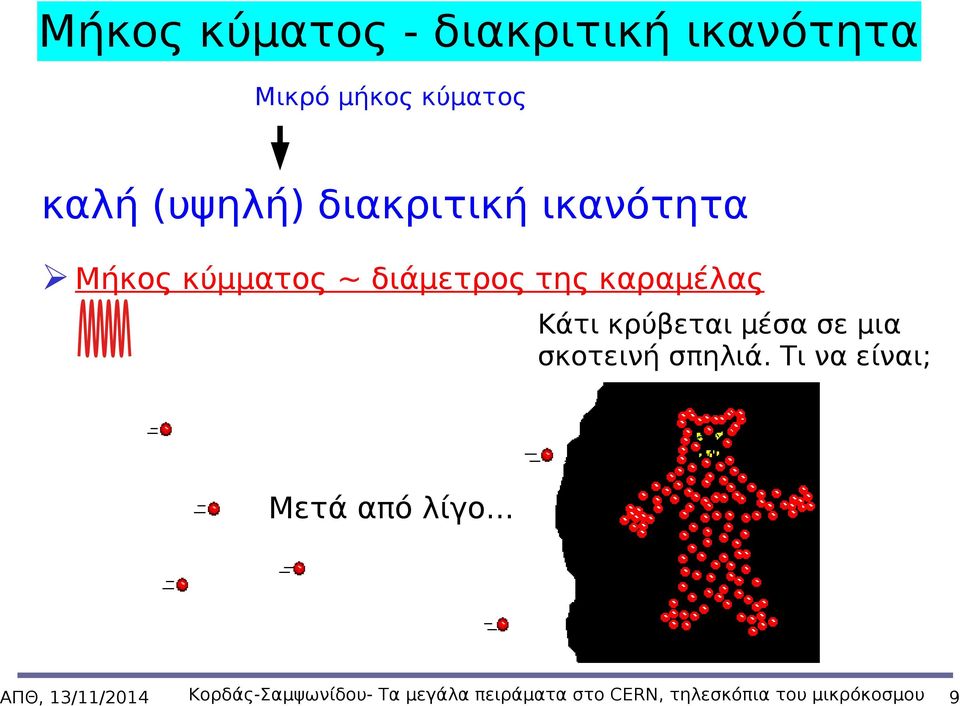 κρύβεται μέσα σε μια σκοτεινή σπηλιά. Τι να είναι; Μετά από λίγο.