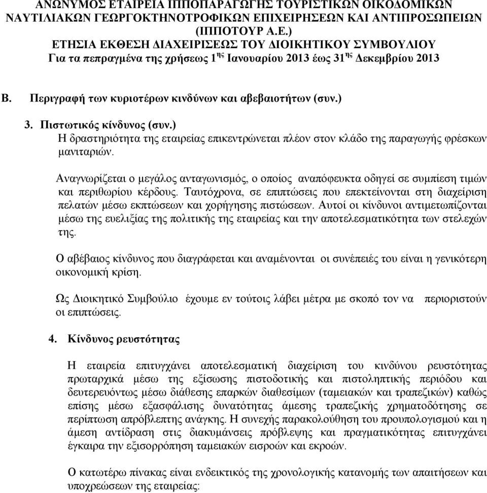 Αναγνωρίζεται ο μεγάλος ανταγωνισμός, ο οποίος αναπόφευκτα οδηγεί σε συμπίεση τιμών και περιθωρίου κέρδους.