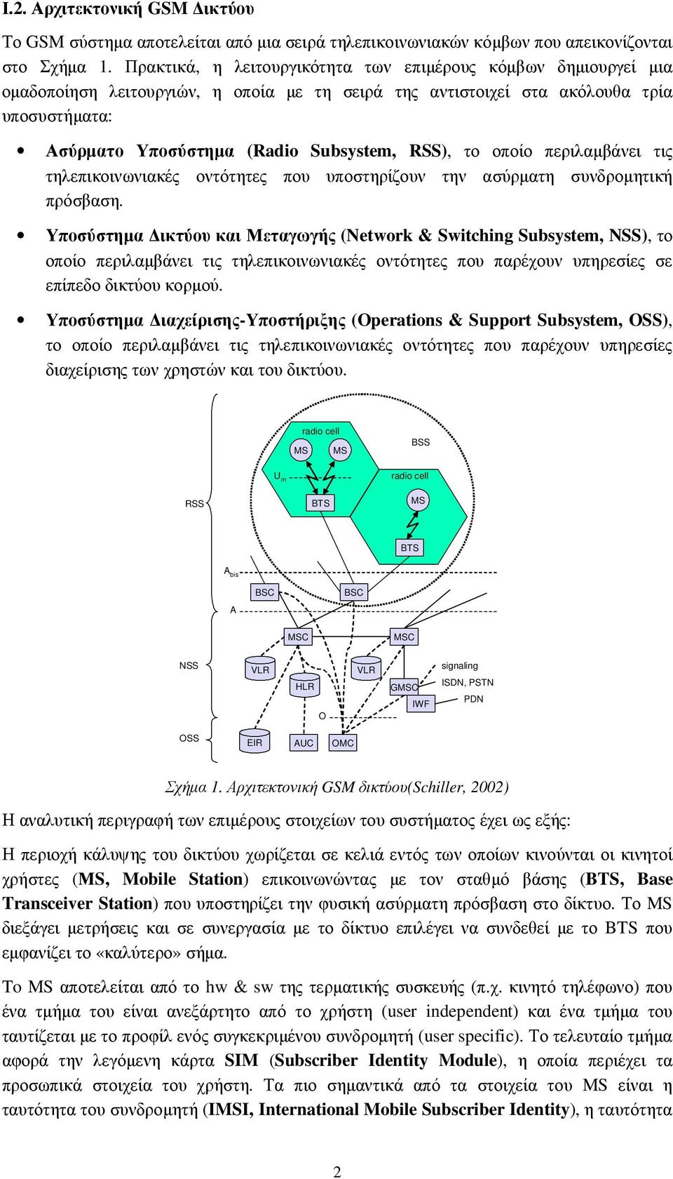 RSS), το οποίο περιλαµβάνει τις τηλεπικοινωνιακές οντότητες που υποστηρίζουν την ασύρµατη συνδροµητική πρόσβαση.