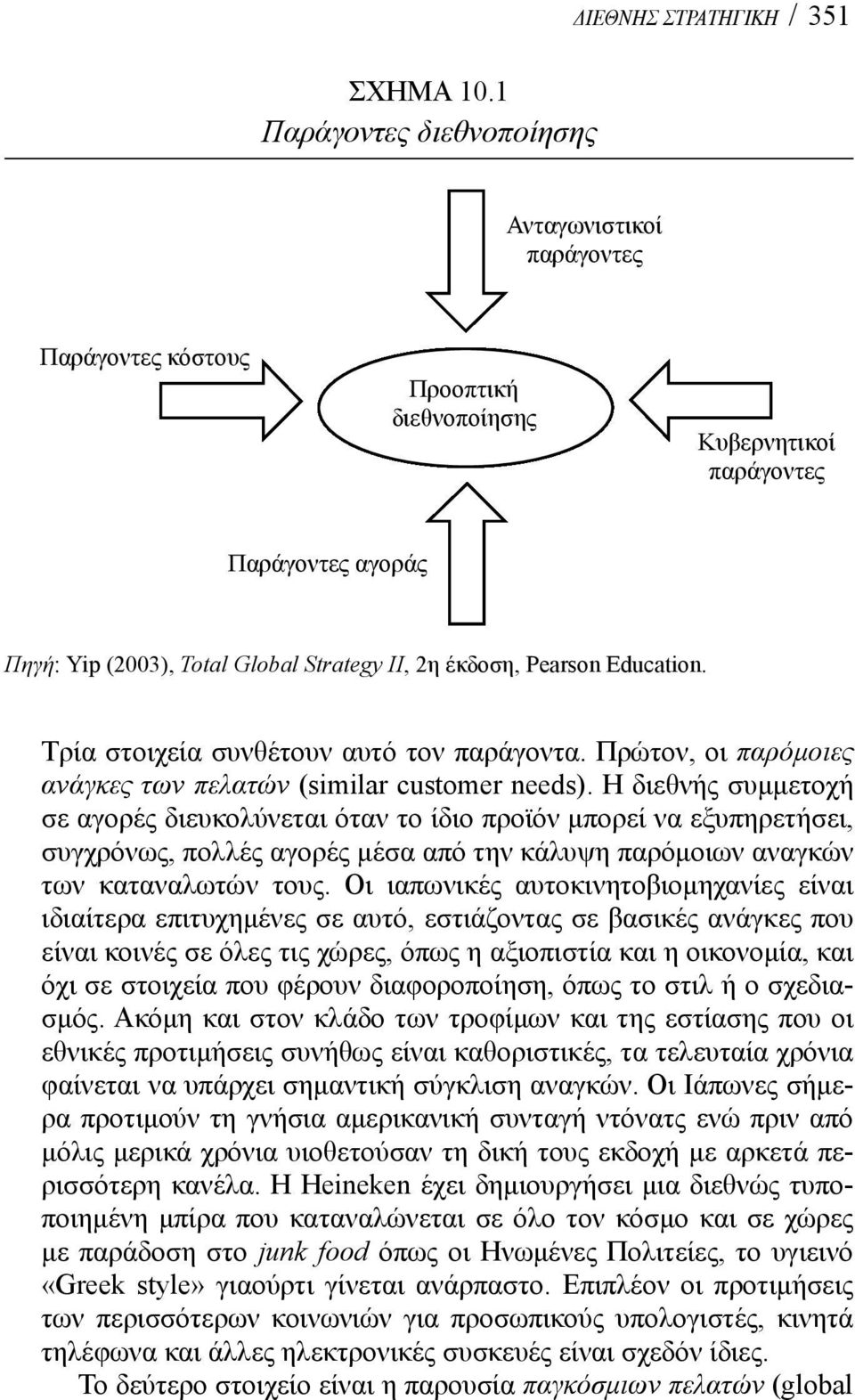 Strategy II, 2η έκδοση, Pearson Education. Τρία στοιχεία συνθέτουν αυτό τον παράγοντα. Πρώτον, οι παρόμοιες ανάγκες των πελατών (similar customer needs).