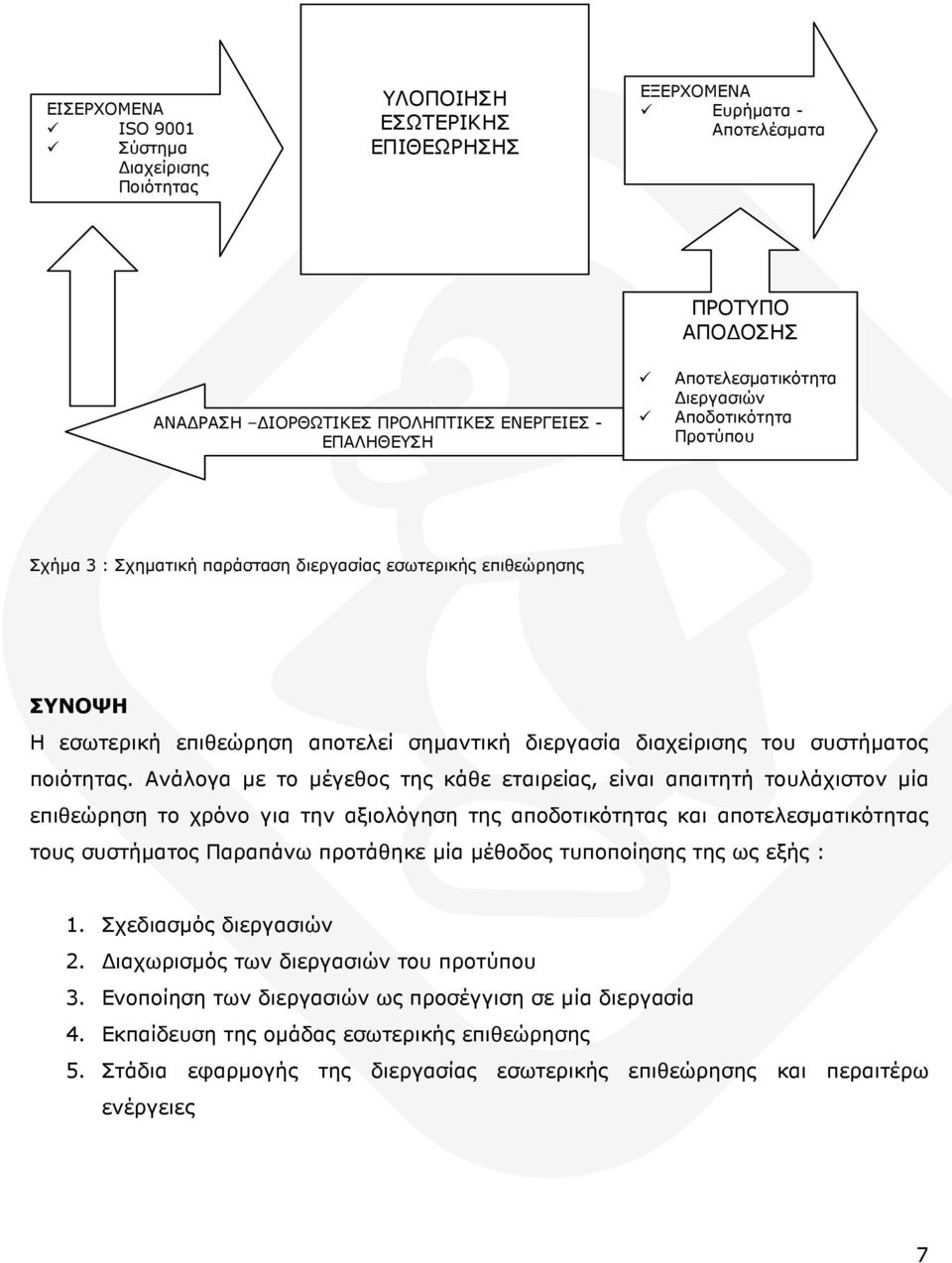 συστήµατος ποιότητας.