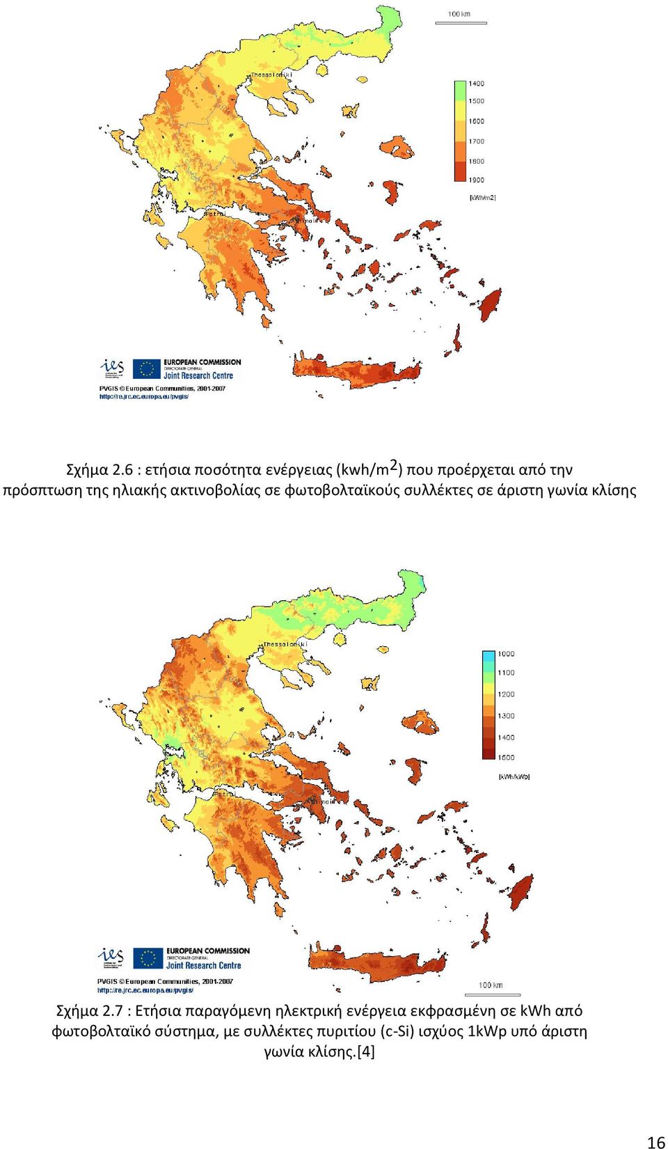 θλιακισ ακτινοβολίασ ςε φωτοβολταϊκοφσ ςυλλζκτεσ ςε άριςτθ γωνία κλίςθσ 7 :