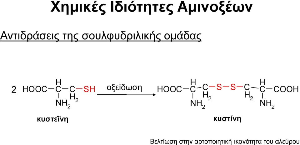 SH C H NH2 HOOC C S S C C H COOH H2 H2 NH 2