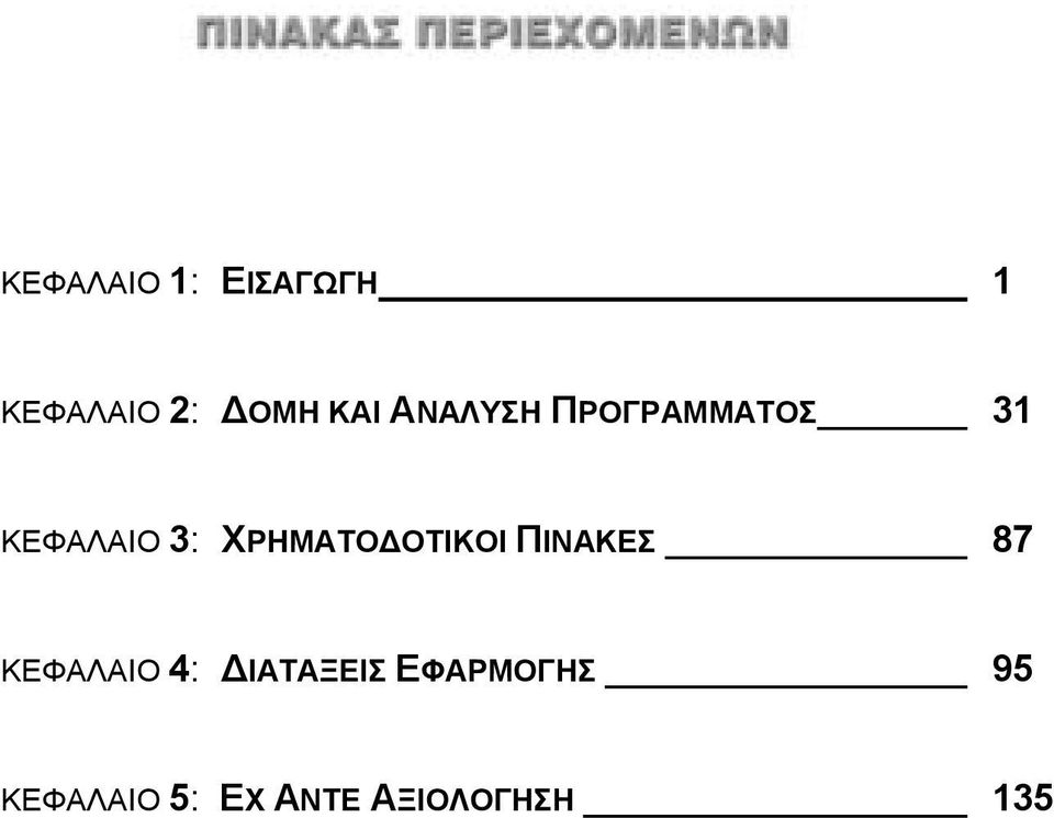 ΟΤΙΚΟΙ ΠΙΝΑΚΕΣ 87 ΚΕΦΑΛΑΙΟ 4: ΙΑΤΑΞΕΙΣ