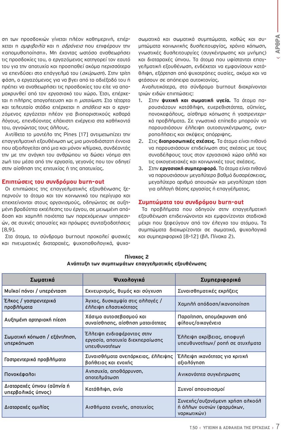 Στην τρίτη φάση, ο εργαζόμενος για να βγει από το αδιέξοδό του ή πρέπει να αναθεωρήσει τις προσδοκίες του είτε να απομακρυνθεί από τον εργασιακό του χώρο.