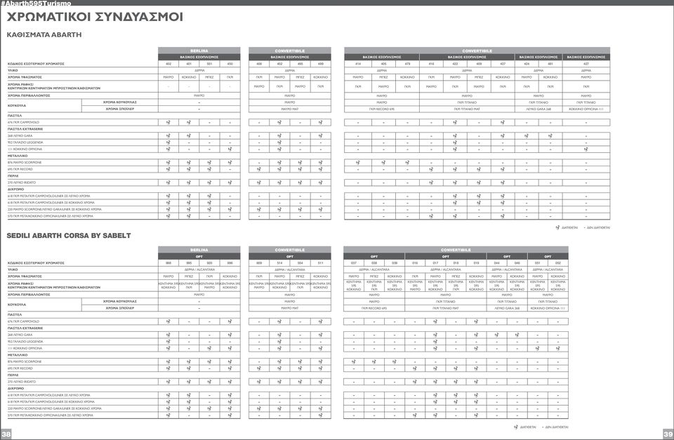 ΧΡΩΜΑ ΡΑΦΗΣ/ ΚΕΝΤΡΙΚΩΝ ΤΩΝ ΜΠΡΟΣΤΙΝΩΝ ΚΑΘΙΣΜΑΤΩΝ - - - - ΓΚΡΙ ΓΚΡΙ ΓΚΡΙ ΓΚΡΙ ΓΚΡΙ ΓΚΡΙ ΓΚΡΙ ΓΚΡΙ ΓΚΡΙ ΧΡΩΜΑ ΠΕΡΙΒΑΛΛΟΝΤΟΣ ΚΟΥΚΟΥΛΑ ΠΑΣΤΕΛ ΧΡΩΜΑ ΚΟΥΚΟΥΛΑΣ - ΧΡΩΜΑ ΣΠΟΪΛΕΡ - 676 ΓΚΡΙ CAMPOVOLO - -