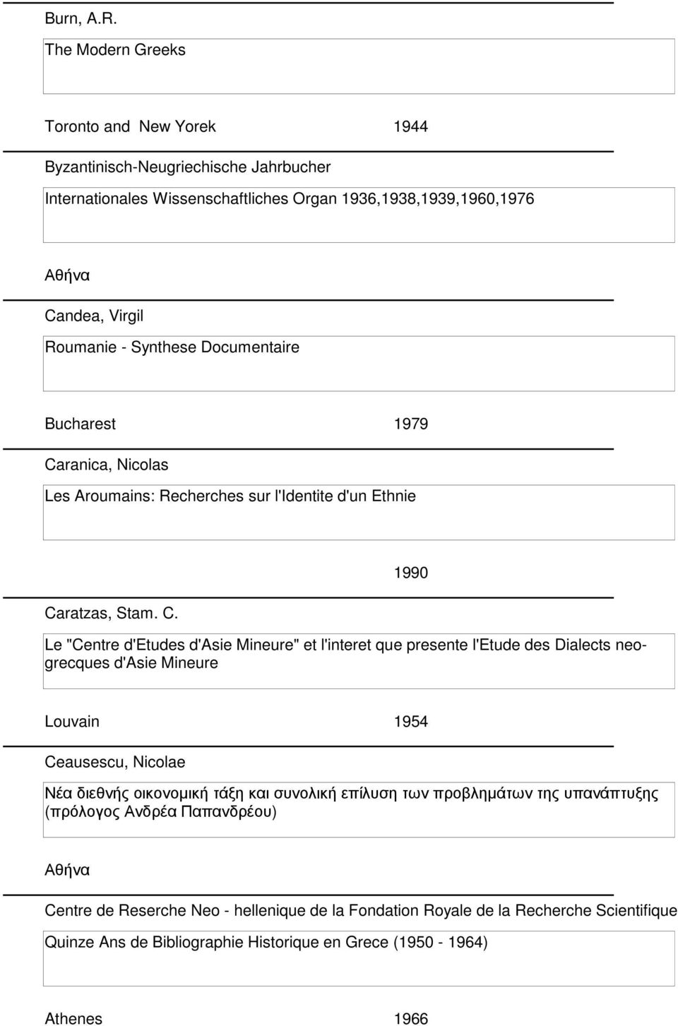 Synthese Documentaire Bucharest 1979 Ca