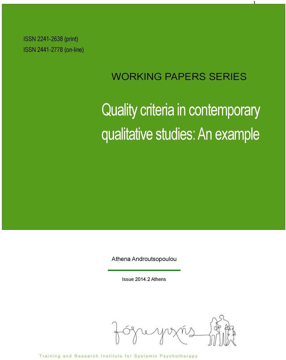 criteria in contemporary qualitative