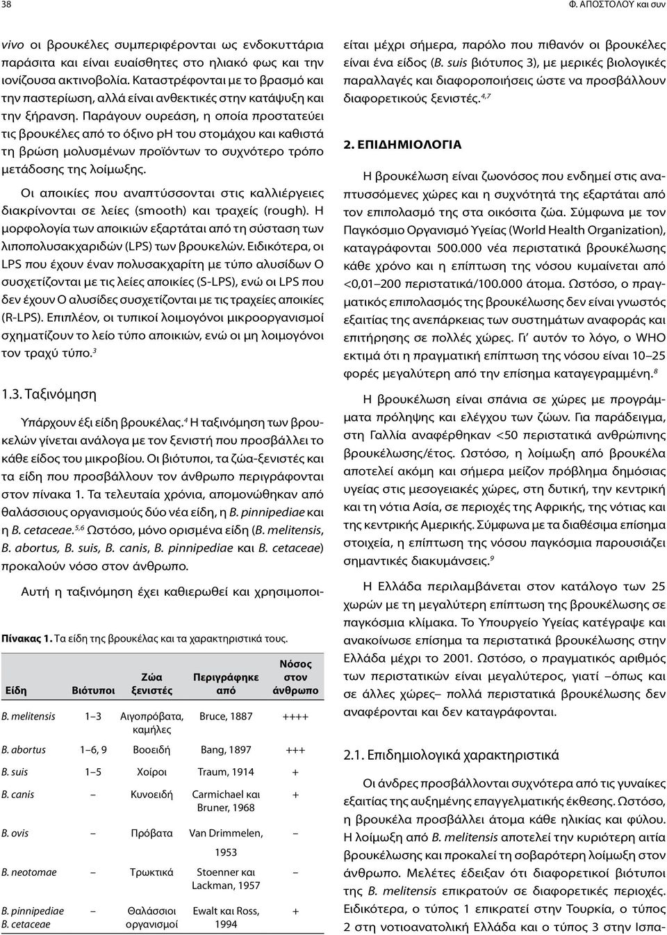 Παράγουν ουρεάση, η οποία προστατεύει τις βρουκέλες από το όξινο ph του στομάχου και καθιστά τη βρώση μολυσμένων προϊόντων το συχνότερο τρόπο μετάδοσης της λοίμωξης.