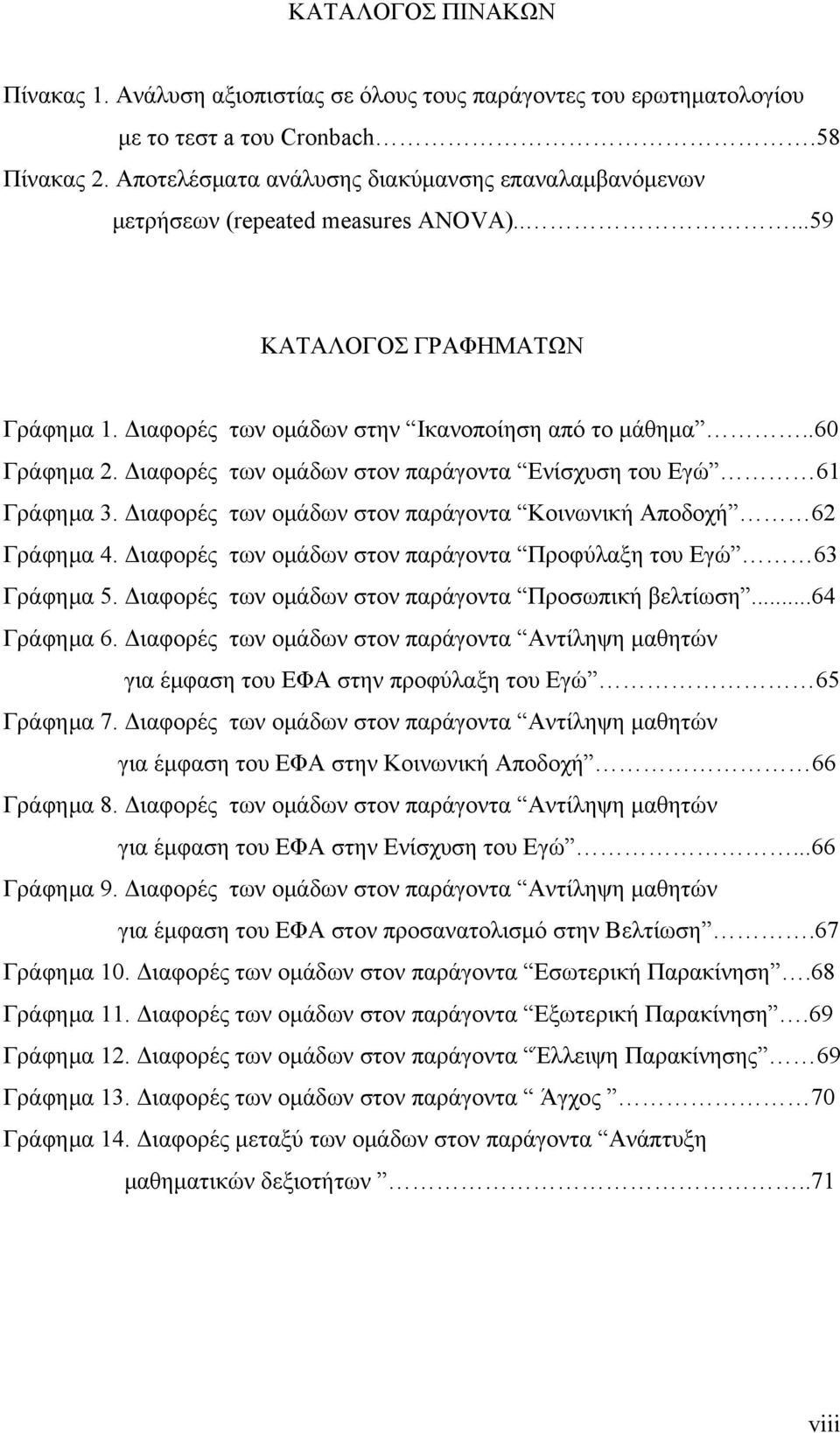 Διαφορές των ομάδων στον παράγοντα Ενίσχυση του Εγώ 61 Γράφημα 3. Διαφορές των ομάδων στον παράγοντα Κοινωνική Αποδοχή 62 Γράφημα 4. Διαφορές των ομάδων στον παράγοντα Προφύλαξη του Εγώ 63 Γράφημα 5.