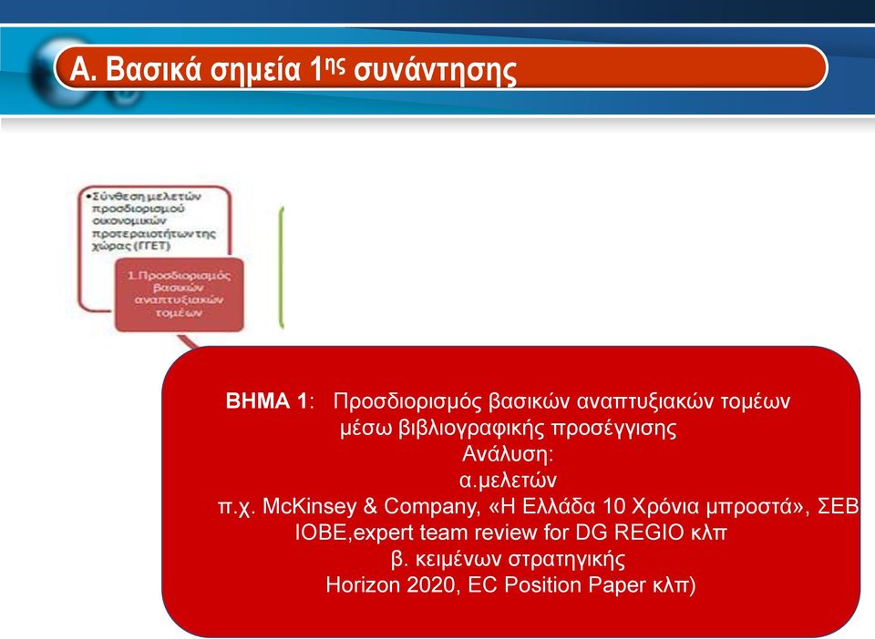 χ. McKinsey & Company, «Η Ελλάδα 10 Χρόνια μπροστά», ΣΕΒ, ΙΟΒΕ,expert