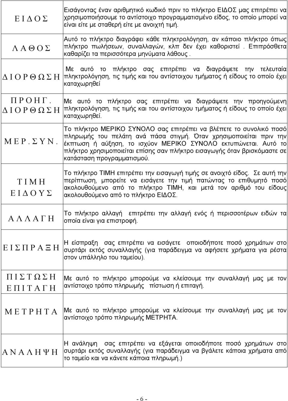 Επιπρόσθετα καθαρίζει τα περισσότερα µηνύµατα λάθους.