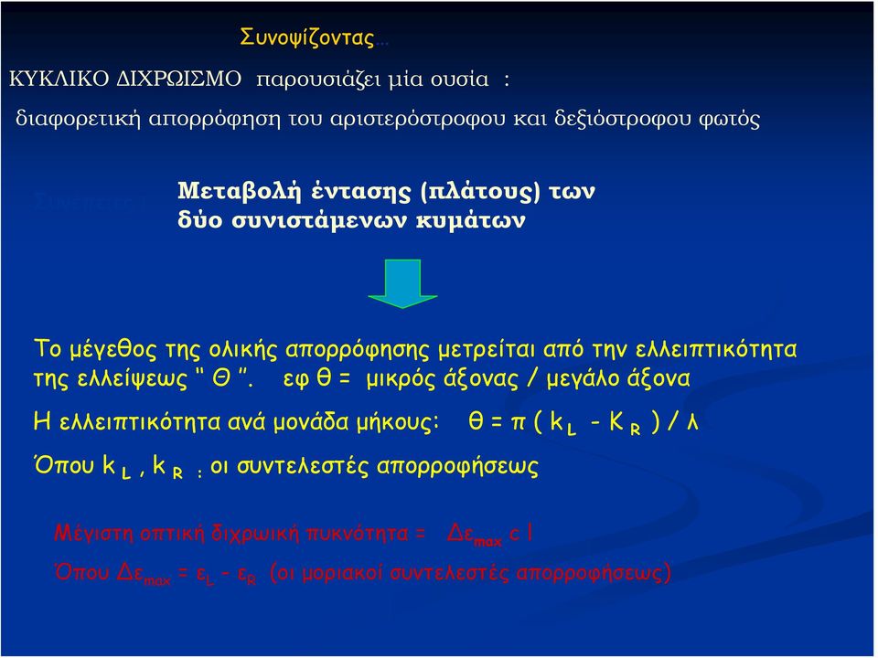 ελλειπτικότητα της ελλείψεως Θ.