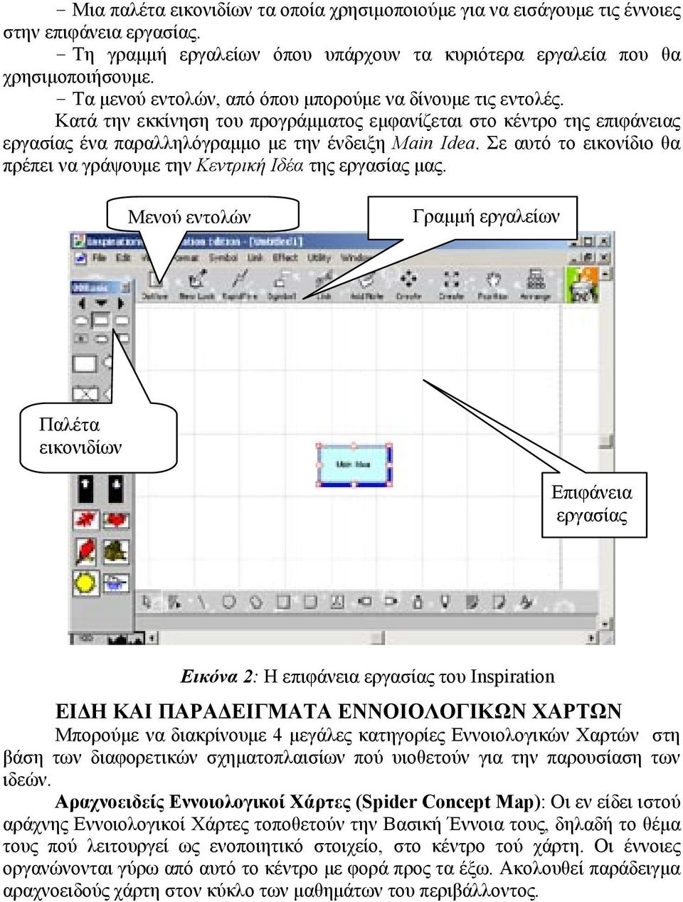 Σε αυτό το εικονίδιο θα πρέπει να γράψουµε την Κεντρική Ιδέα της εργασίας µας.