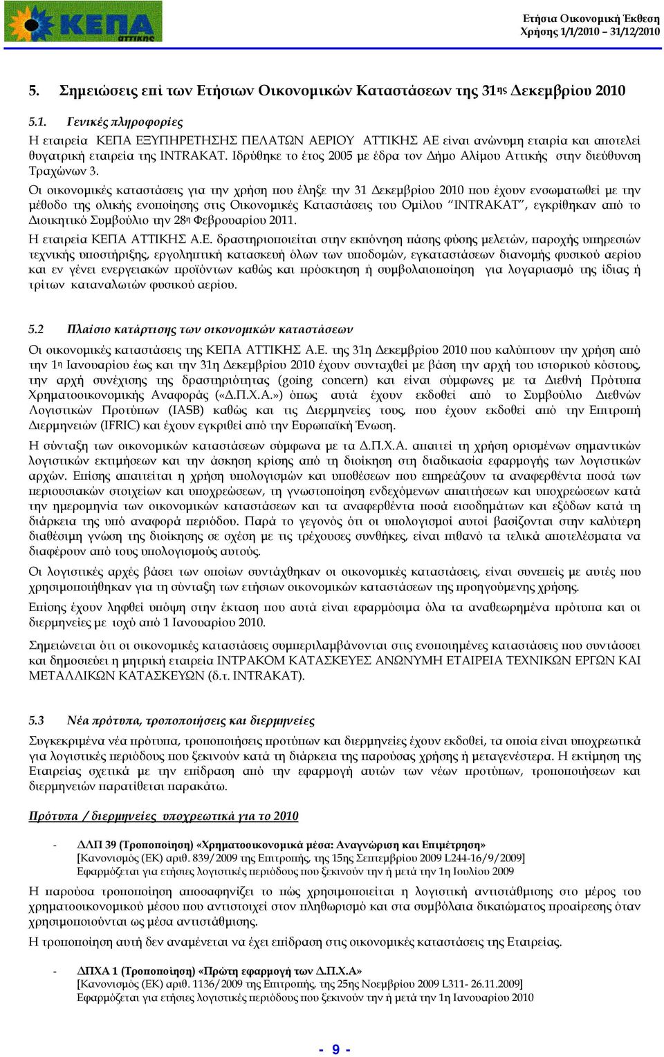 Ιδρύθηκε το έτος 2005 με έδρα τον Δήμο Αλίμου Αττικής στην διεύθυνση Τραχώνων 3.