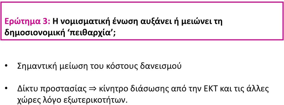 κόστους δανεισμού Δίκτυ προστασίας κίνητρο