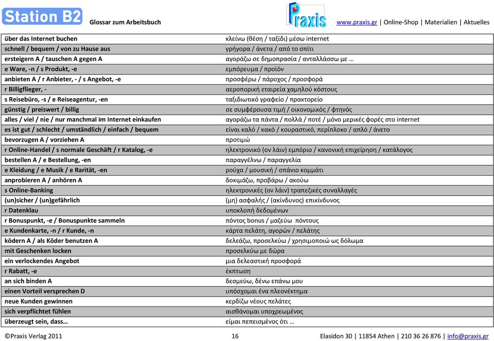 Online-Handel / s normale Geschäft / r Katalog, -e bestellen A / e Bestellung, -en e Kleidung / e Musik / e Rarität, -en anprobieren A / anhören A s Online-Banking (un)sicher / (un)gefährlich r