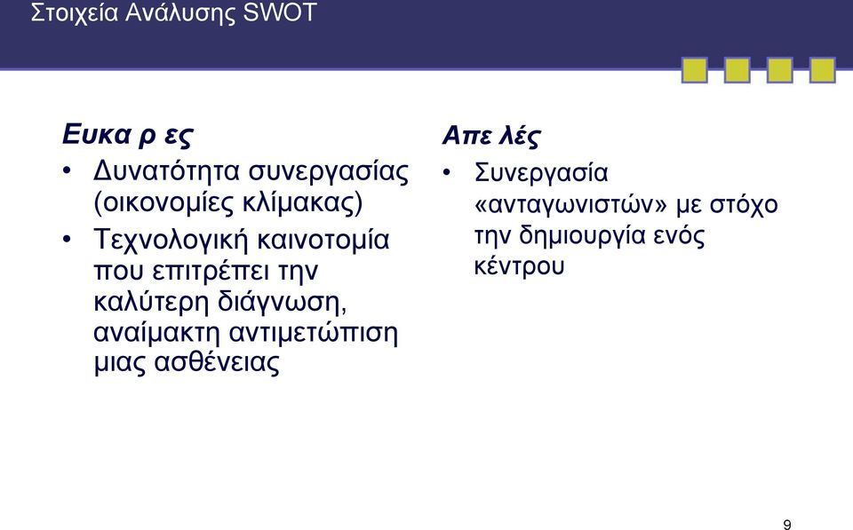 την καλύτερη διάγνωση, αναίµακτη αντιµετώπιση µιας ασθένειας