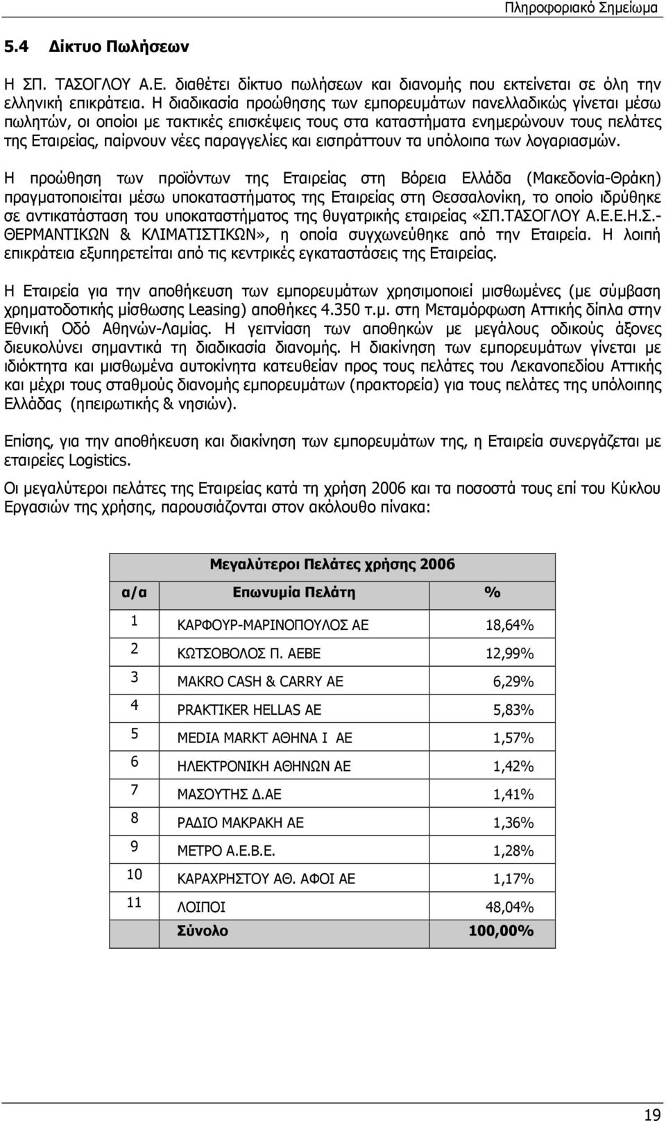 εισπράττουν τα υπόλοιπα των λογαριασµών.