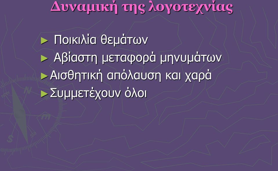 μεταφορά μηνυμάτων Αισθητική